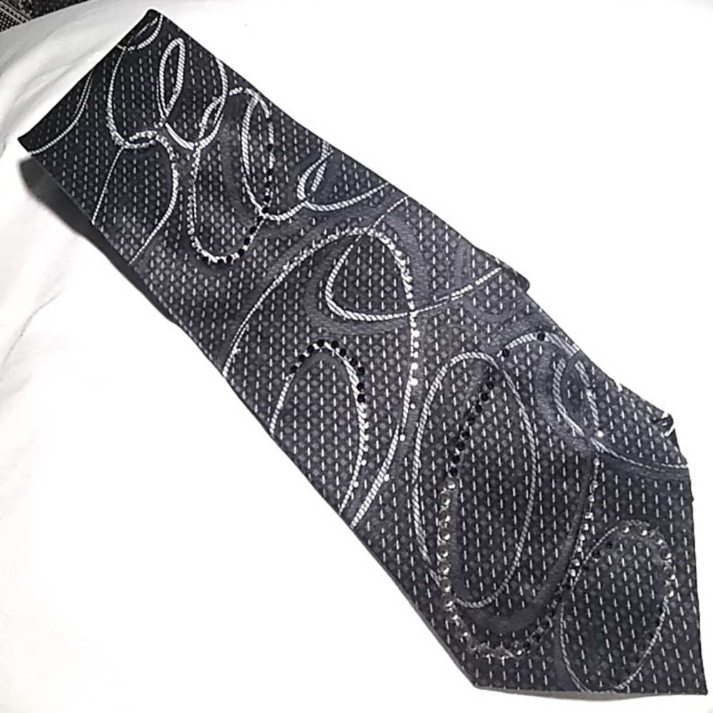 sparkling circles tie